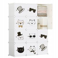 SZAFA MODUŁOWA DUŻA SZAFKA DLA DZIECKA DZIECIĘCA POJEMNA NA UBRANIA ZABAWKI