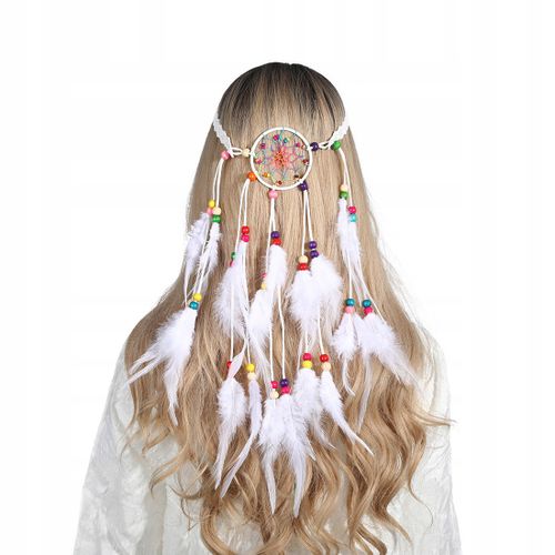 Pióropusz OPASKA do Włosów PIÓRKA ŁAPACZ SNÓW A15 na Arena.pl