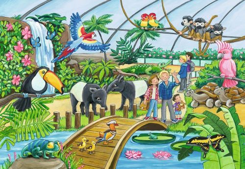 Puzzle 2x24 elementy - Witamy w Zoo na Arena.pl