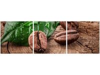 90X30CM ZIARNA KAWY DESCE TRÓJ OBRAZ