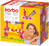 KORBO RUCHOME KLOCKI konstrukcyjne PINK 110 el.
