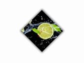 ZEGAR SZKLANY ROMB - Limonki