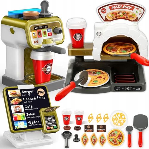 KASA SKLEPOWA INTERAKTYWNA PIZZERIA SKLEP DUŻY ZESTAW EKSPRES do KAWY WODA na Arena.pl