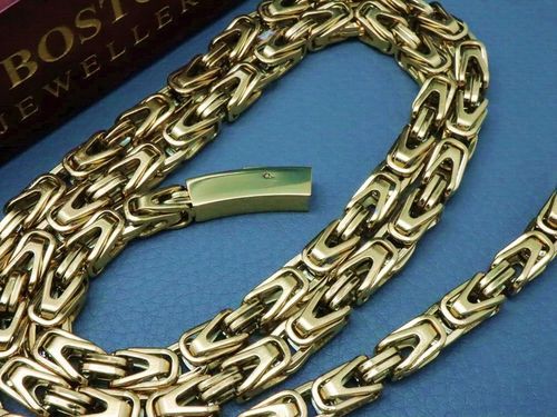 GRUBY ZŁOTY ŁAŃCUSZEK NA SZYJĘ SPLOT KRÓLEWSKI na Arena.pl