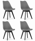 Krzesło MARK - grafitowe / nogi czarne x 4