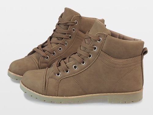 Khaki sznurowane botki BK-77 39 na Arena.pl