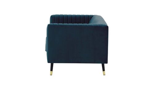 Sofa dwuosobowa Slender - niebieski - Velluto 11 na Arena.pl