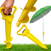 stojak na parasol wkręcany uchwyt kotwa podstawa ogrodowy plażowy świder