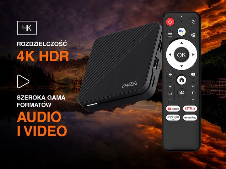 SMART BOX TV 4K ANDROID 14 WIFI BLUETOOTH Odtwarzacz multimedialny zdjęcie 3