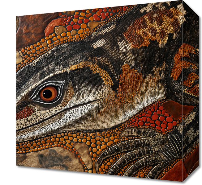 Obraz 30x30cm Oko Jaszczurki zdjęcie 1