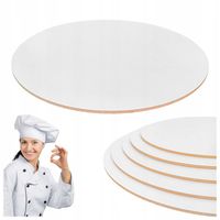 Podkład pod tort HDF BEZZAPACHOWY 28 cm 5 szt Biały Okrągły Brand4Cake