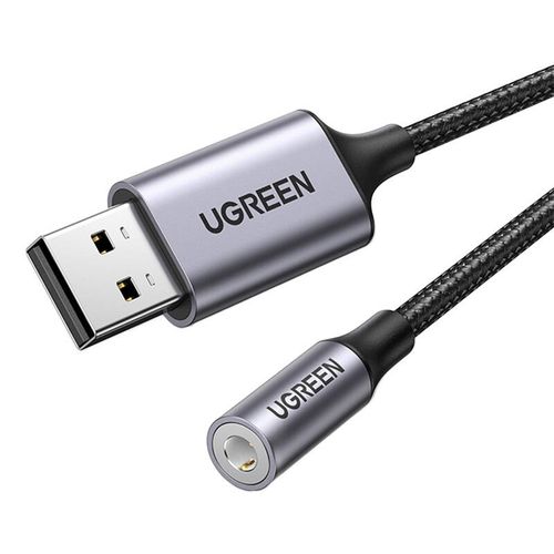 adapter audio ugreen cm477, usb do mini jack 3.5mm aux (szary) na Arena.pl