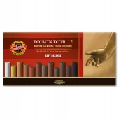 Kredki pastelowe Koh-I-Noor Toison D'or 12 sztuk