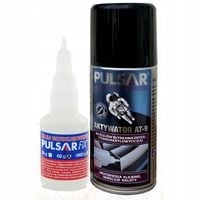 KLEJ CYJANOAKRYLOWY Z AKTYWATOREM CA GĘSTY SEKUNDOWY PULSAR 50 ml + 150 ml