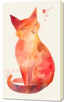 Obraz 60x100cm Akwarelowy Kot