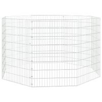 8-panelowa klatka dla królika, 54x80 cm, galwanizowane żelazo