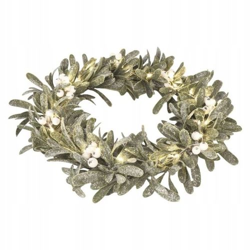 Dekoracje - wianek jemioła 25 LED, 3xAA, ciepła biel, IP20, timer EMOS na Arena.pl