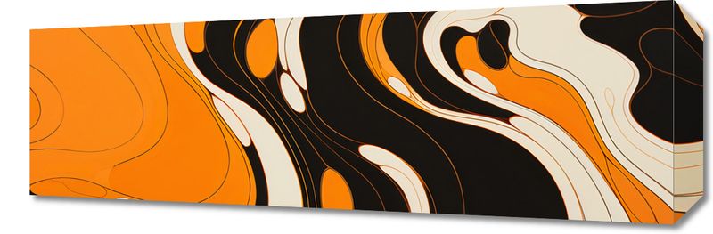 Obraz 60x20cm Tańczący Atrament zdjęcie 1