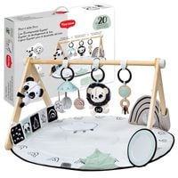 TINY LOVE Interaktywna mata edukacyjna drewniany stojakiem czarno-biał