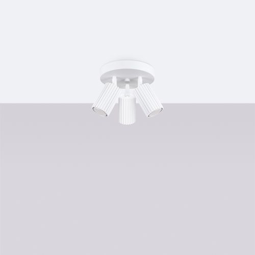 Plafon KARBON 3P biały na Arena.pl