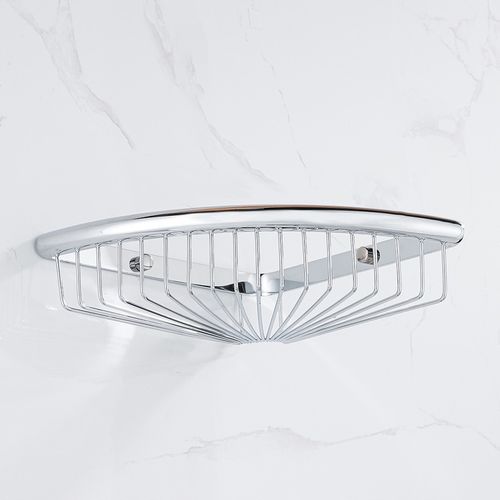 Koszyk półka narożna łazienkowa chrom pod prysznic na Arena.pl