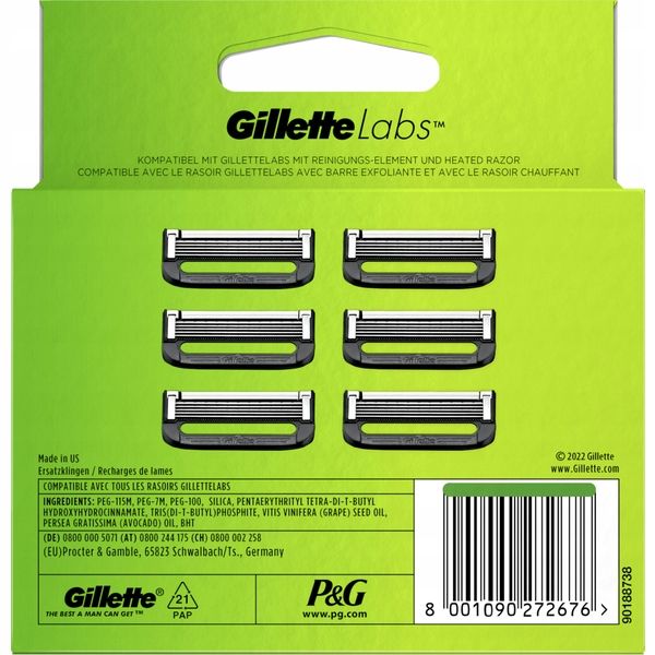 Wkłady do maszynek Gillette Labs 6 szt. zdjęcie 2