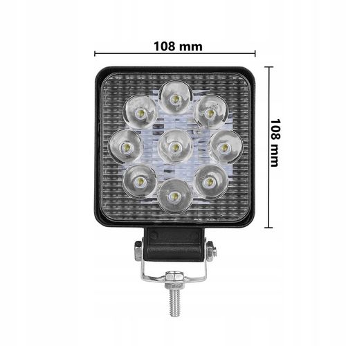 LAMPA ROBOCZA 9 LED HALOGEN 12V 24V LEDOWA 4 sztuki na Arena.pl