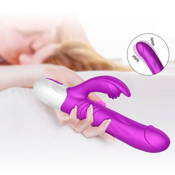 Wibrator-Silicone Vibrator Usb 10 Function + Expander And Thrusting Functio zdjęcie 6