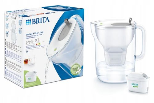 Szary dzbanek filtrujący BRITA Style XL + filtr do wody MAXTRA PRO Pure na Arena.pl