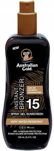 Australian Gold SPF15 Spray Gel Z Bronzer 100ml na Arena.pl