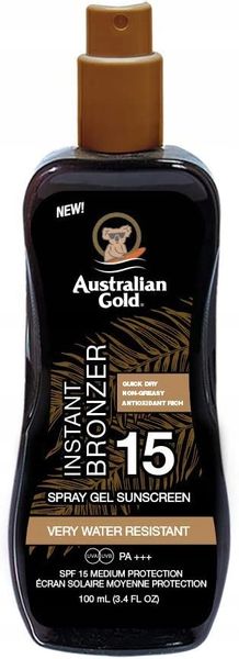 Australian Gold SPF15 Spray Gel Z Bronzer 100ml zdjęcie 1