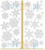 NAKLEJKI Z FOLII ŚNIEŻYNKI SREBRNE CLX16 BREWIS