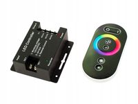 STEROWNIK TAŚM LED RGB PILOT KONTROLER ŚCIEMNIACZ RADIOWY DOTYKOWY 12V