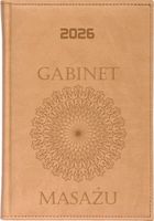 Stylowy kalendarz GABINET MASAŻU FIRMOWY książkowy A5 2026 rok z grawerem
