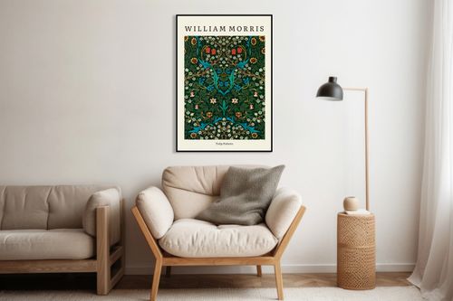 Obraz 30x50cm Design Tulip Pattern, Morris Vintage do Salonu na Arena.pl
