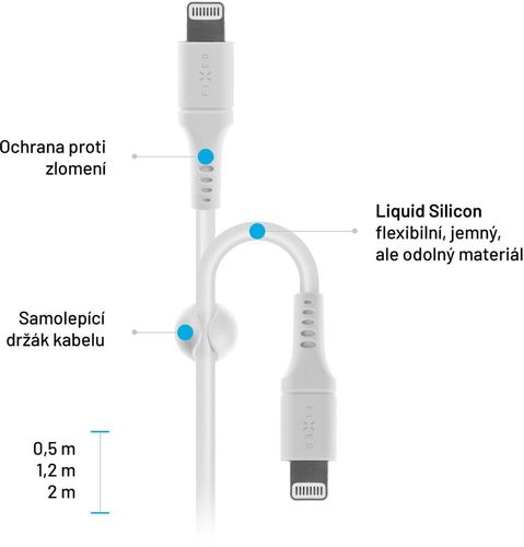 Kabel Fixed Lightning USB-C 2m 60W przewód MFi na Arena.pl