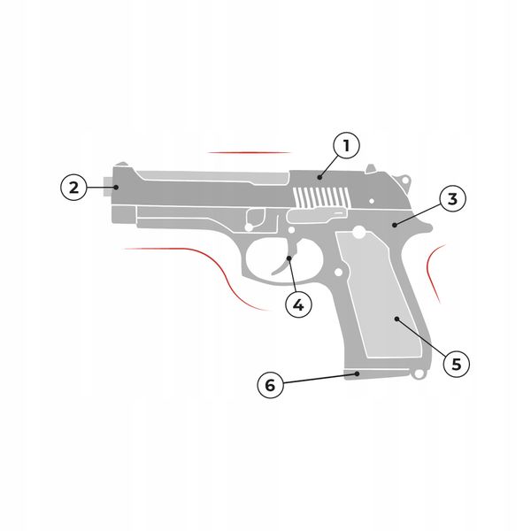 Pistolet colt metalowy tłumik 800 kulek gratis zdjęcie 4