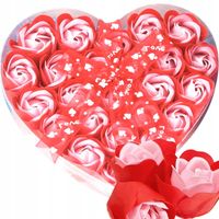 RÓŻE MYDLANE MYDEŁKA KĄPIELOWE PŁATKI RÓŻ BOX ORYGINALNE PREZENT