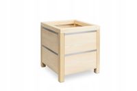 Drewniana donica ogrodowa 46 x 46 x 52 cm