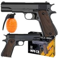 Pistolet metalowy na kulki plastikowe 6mm ASG replika MPK-C8 +800 KULEK