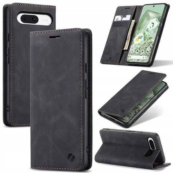 Spacecase Wallet Google Pixel 8A Black zdjęcie 6