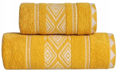 Ręcznik Azteka 50x90 kurkuma aztecki Greno na Arena.pl