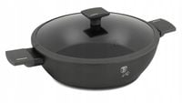 BH-8129 - Płaski garnek tytanowy 30 cm Berlinger Haus Antracit Collection