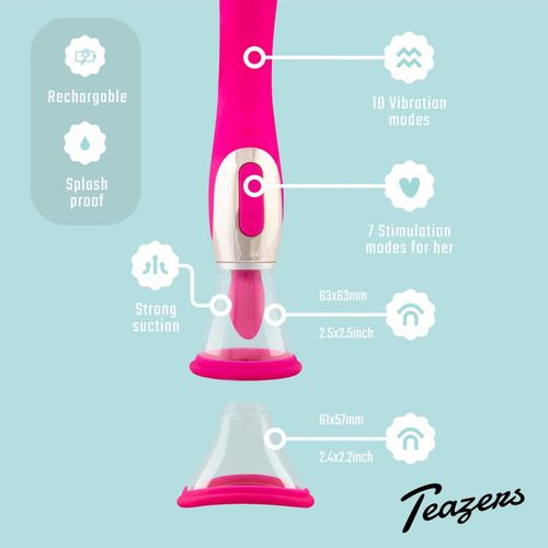 pleasure pump with g-spot vibrator - pink na Arena.pl