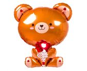 balon foliowy miś z różą 51 x 48cm fg-mrf1