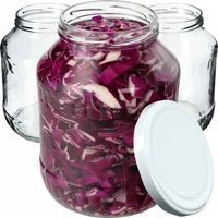 8x Słoik Słój 1,7L + Zakrętka Na Ogórki Nalewki