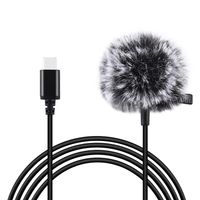 Mikrofon Jack Puluz krawatowy z klipsem PU425 1,5m USB-C