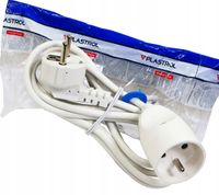 PRZEDŁUŻACZ SIECIOWY Z UZIEMIENIEM 3x1mm 3M 1 GNIAZDO 230V 10A PS-171