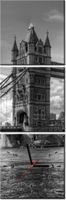 30 90CM OBRAZ 3 ELEM TOWER BRIDGE ŚCIENNY PŁOTNO DRUK