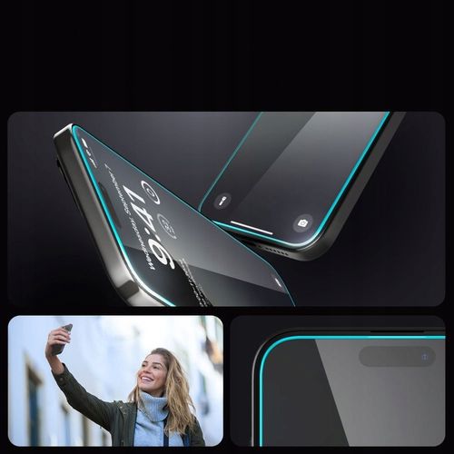 2x Szkło Hartowane SPIGEN GLAS.tR EZ FIT + Aplikator do iPhone 15 Pro Max na Arena.pl